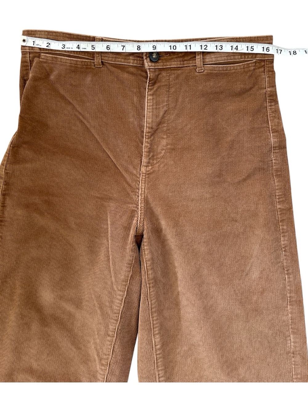 Everlane Women’s The Corduroy Wide Leg Brown Pants Size 12 - Picture 10 of 14